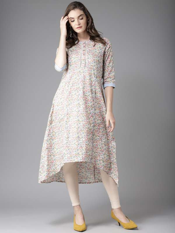 High low best sale top myntra