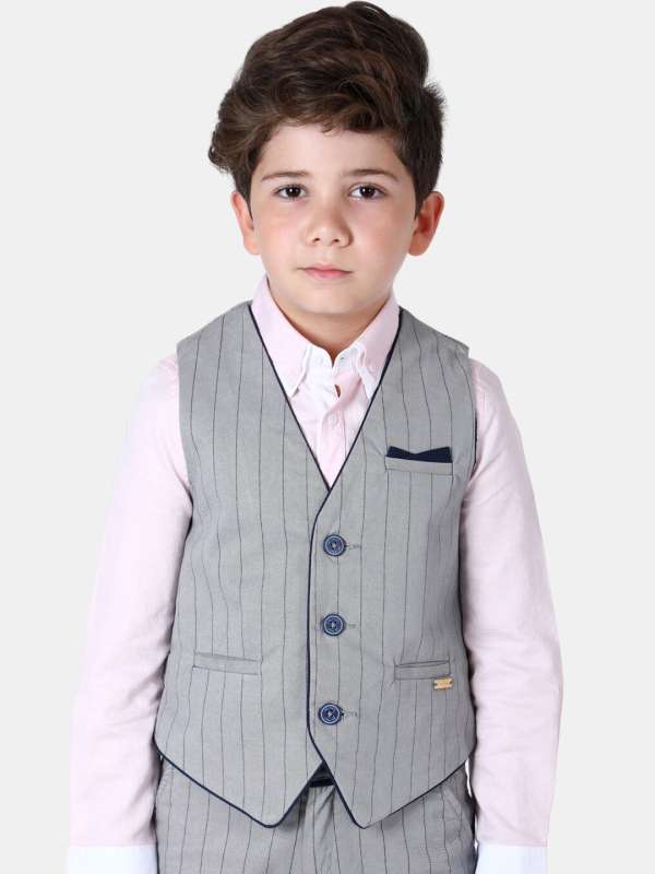 Jenson Grey Tan Check Suit Double Breasted Waistcoat