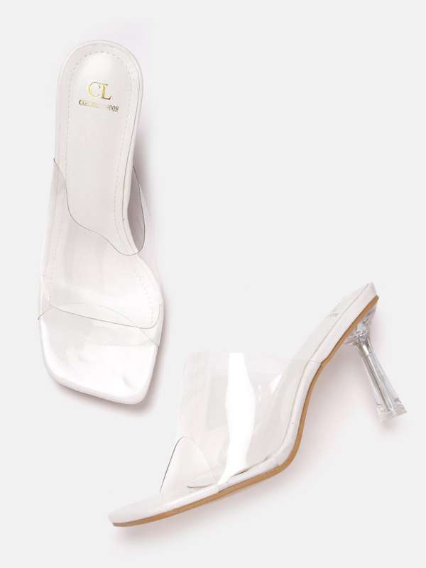 Transparent heels deals myntra