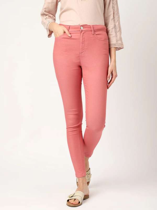 Red Plain Ankle Length Leggings, Casual Wear, Slim Fit at Rs 125
