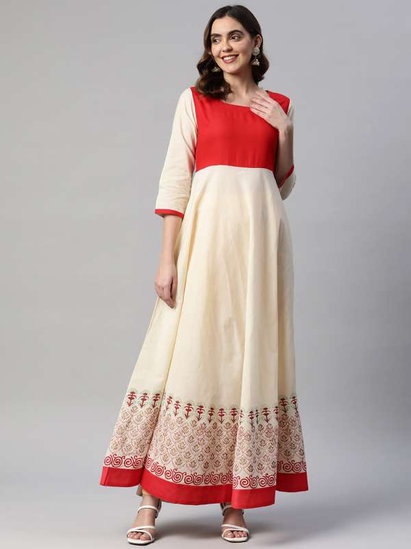 Sangria white anarkali outlet