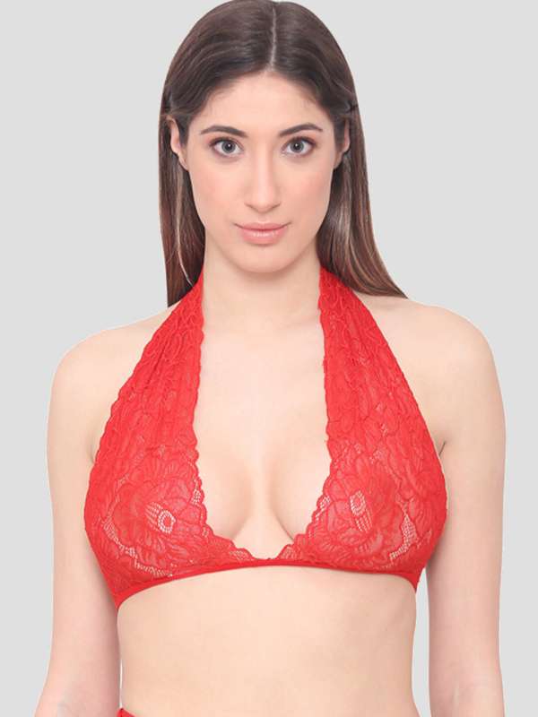 Red Halter Bra - Buy Red Halter Bra online in India