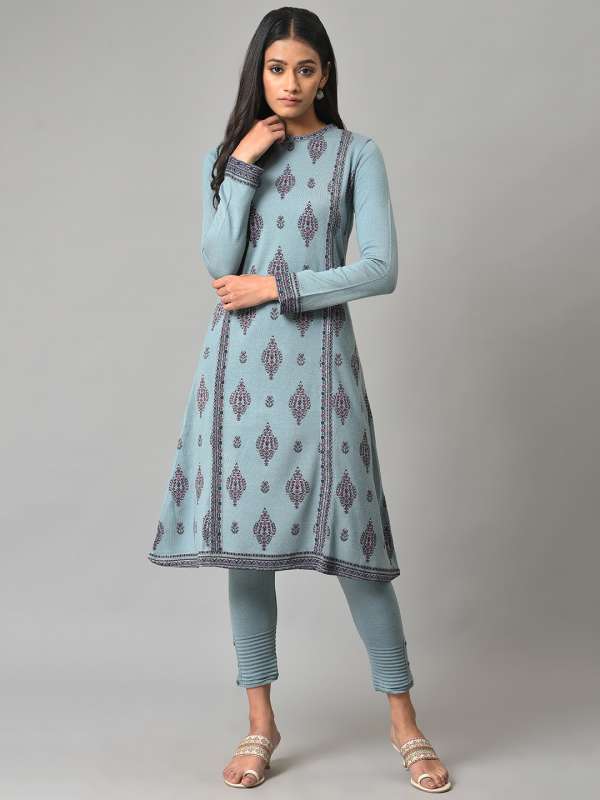 W woolen kurti sales