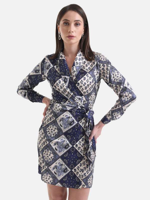 Kazo Navy Blue Dresses Buy Kazo Navy Blue Dresses online in India