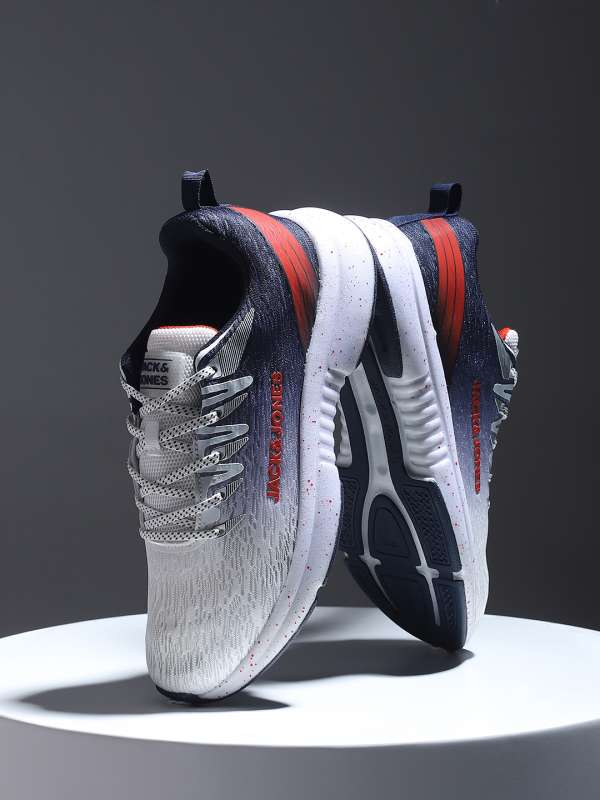 jack & jones colourblocked white sneakers
