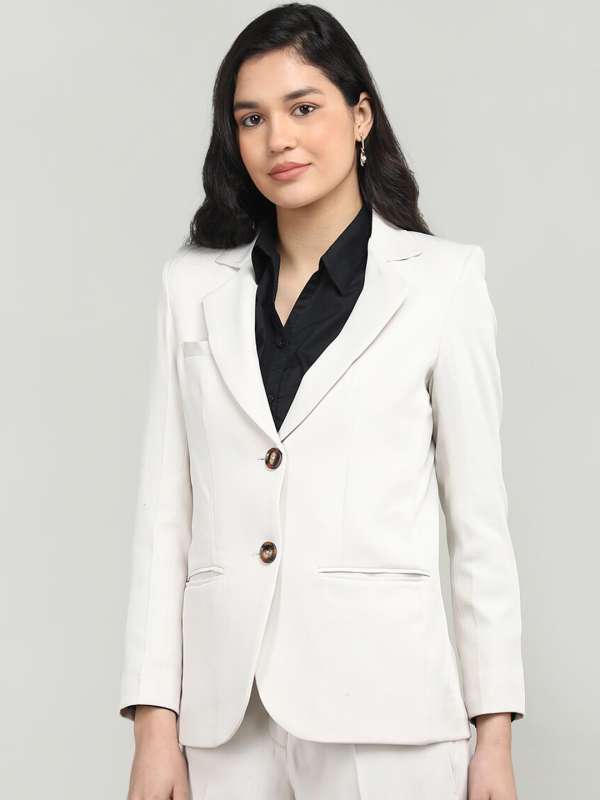 Off White Blazers Buy Trendy Off White Blazers Online in India