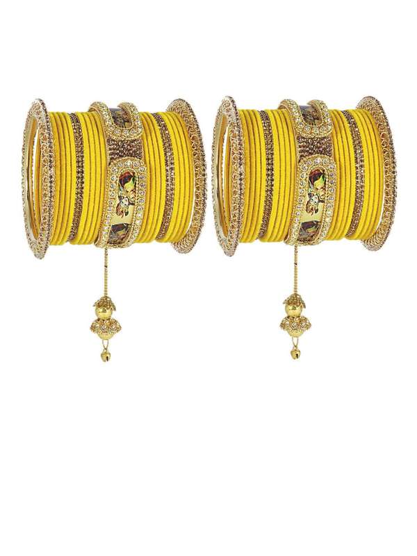 Yellow bangles top online