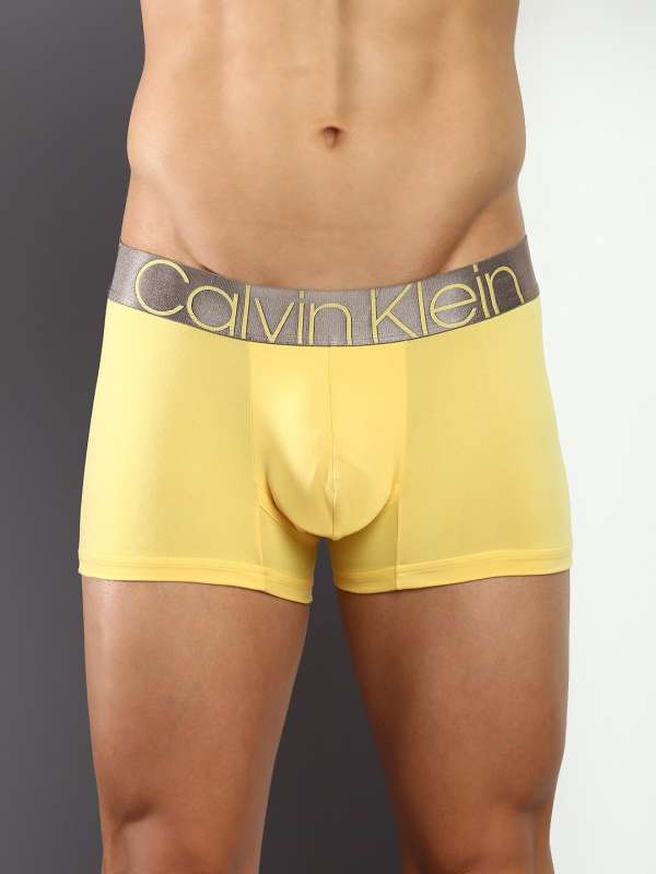 Calvin klein yellow boxer briefs hot sale