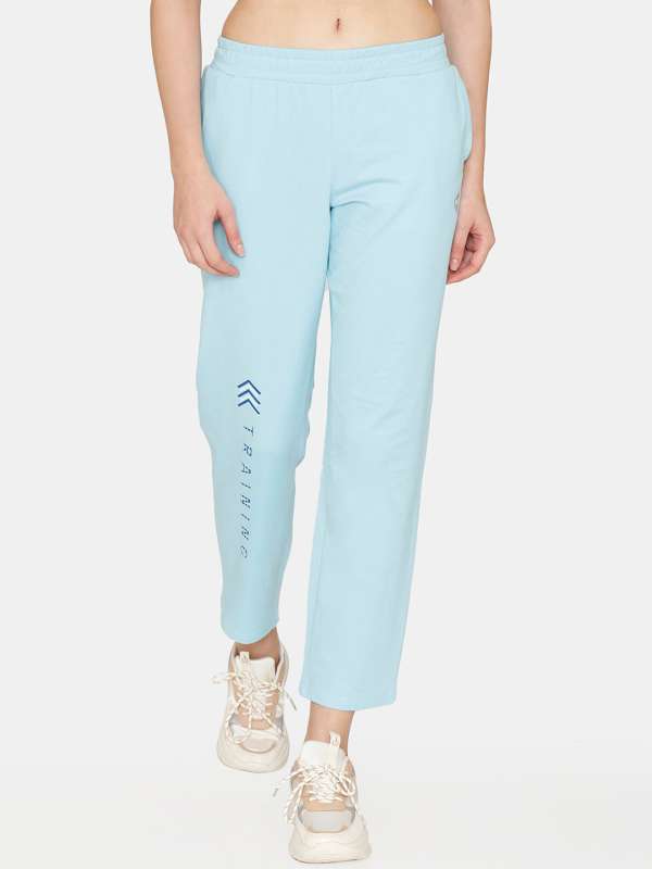 Buy Zelocity by Zivame Blue Logo Print Joggers for Women's Online