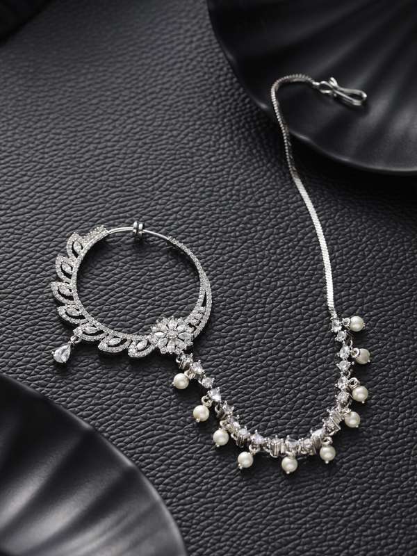 Nose ring chain online top