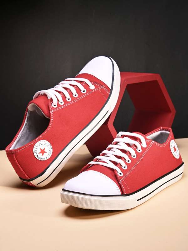 Red Canvas Casual Shoes - Buy Red Canvas Casual Shoes online in India