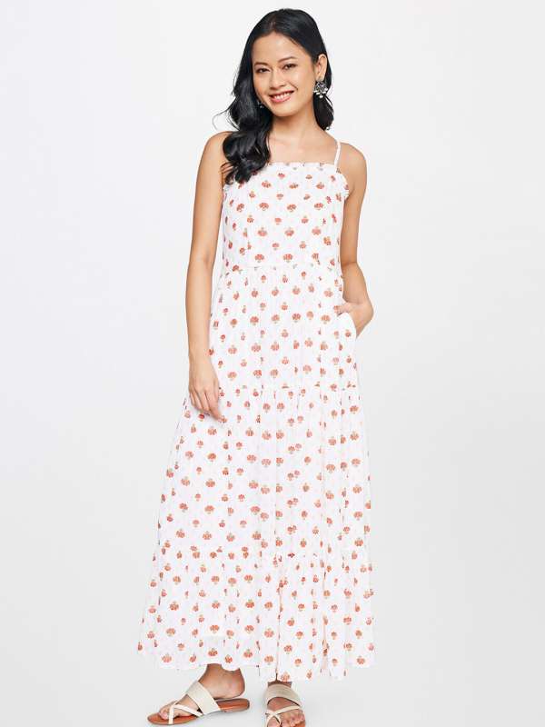 Black Off White Women Maxi Dresses Global Desi Buy Black Off