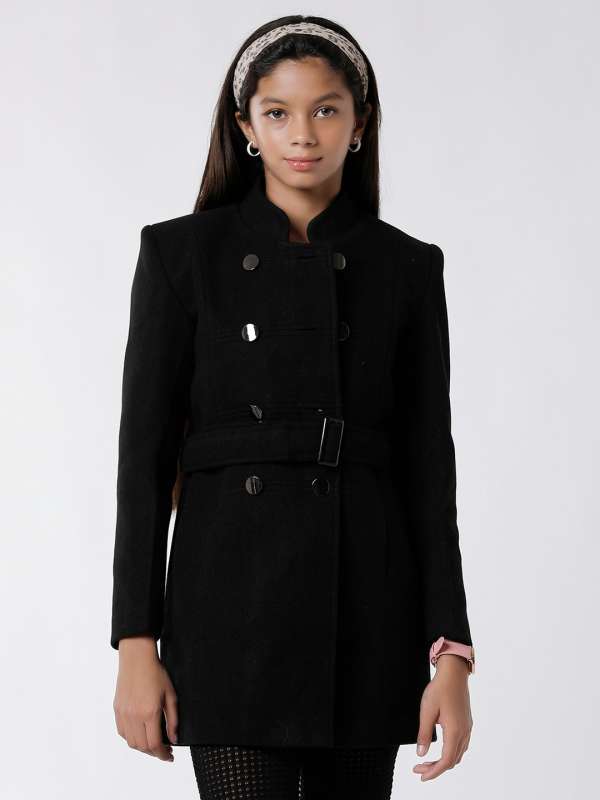 Girls black deals coat