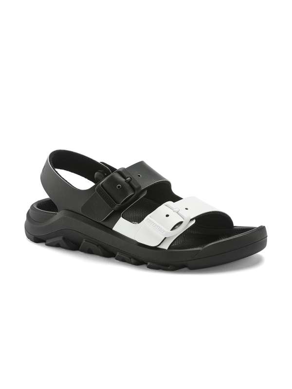 All black top leather birkenstocks