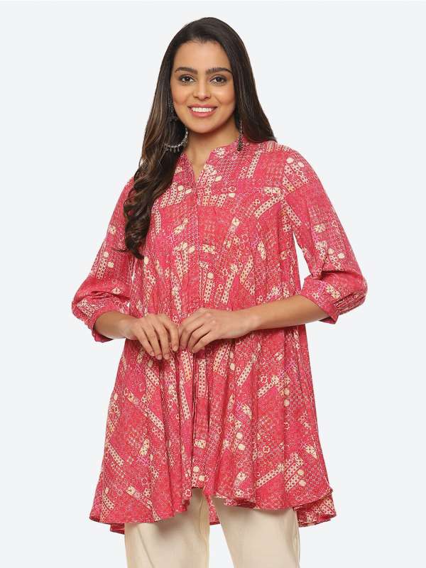 Chinese collar outlet kurtis online