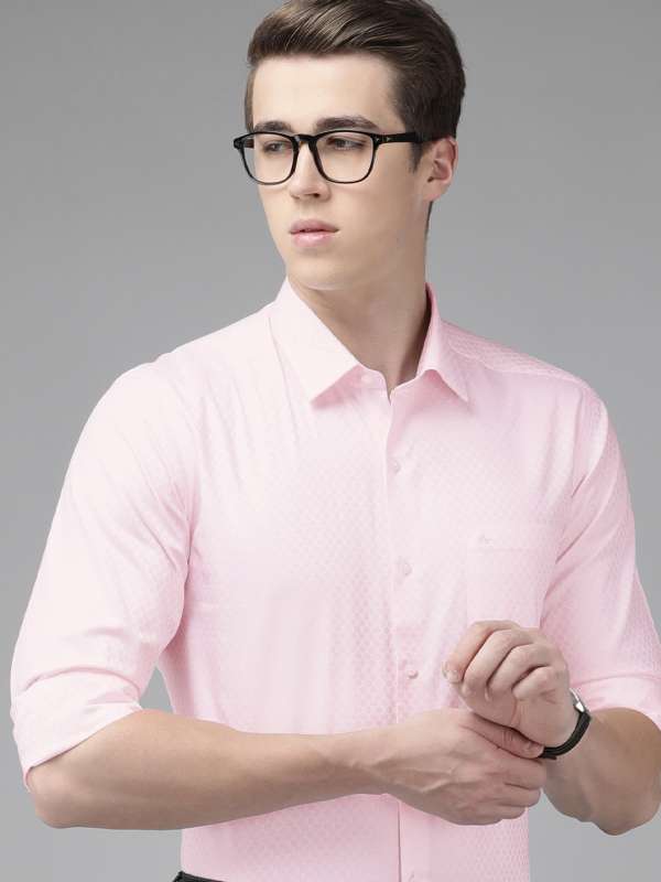 Buy Light Pink Stripes Formal Shirt Online