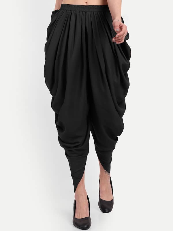 Black Peplum Top With Dhoti Pants for Women - Easy Returns – Fledgling Wings-mncb.edu.vn