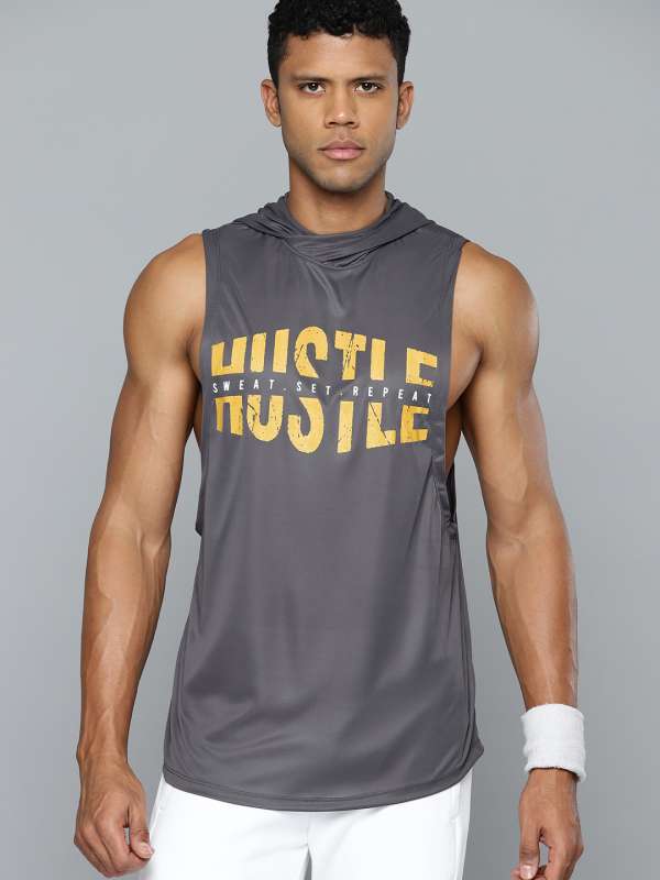 Grey hooded deals t shirt