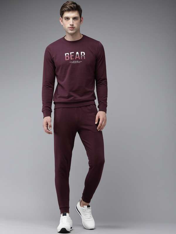 Burgundy nike tracksuit mens clearance