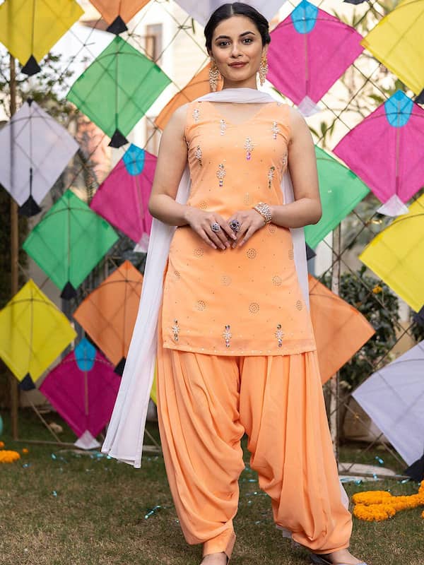 punjabi patiala suits  Patiyala dress Punjabi dress design Patiala dress