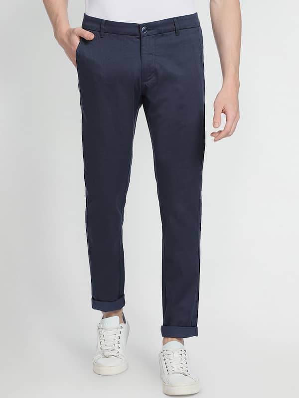Buy Navy Blue Trousers  Pants for Men by URBANO FASHION Online  Ajiocom