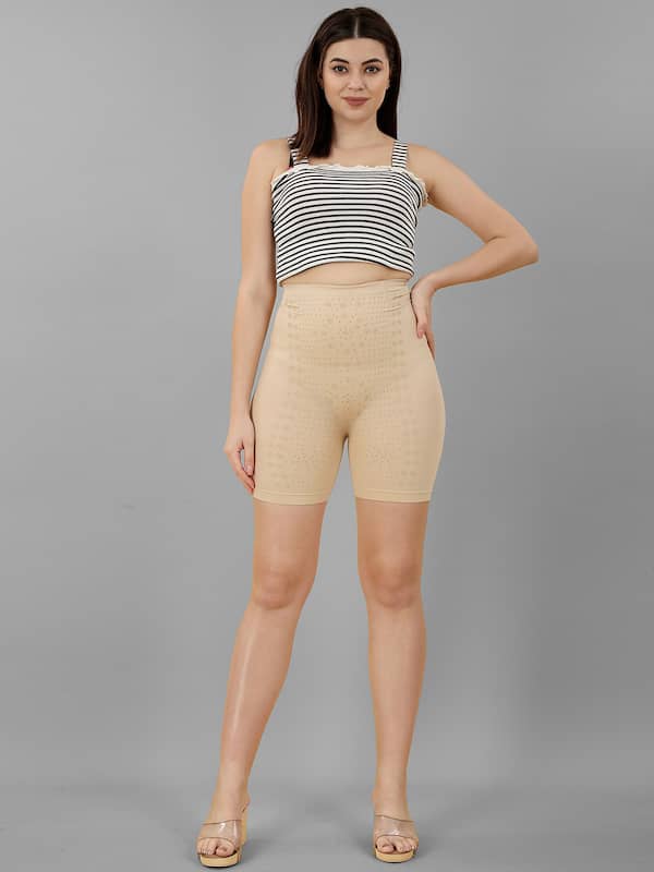 Buy online Beige Nylon Shaper Thighs Shapewear from lingerie for