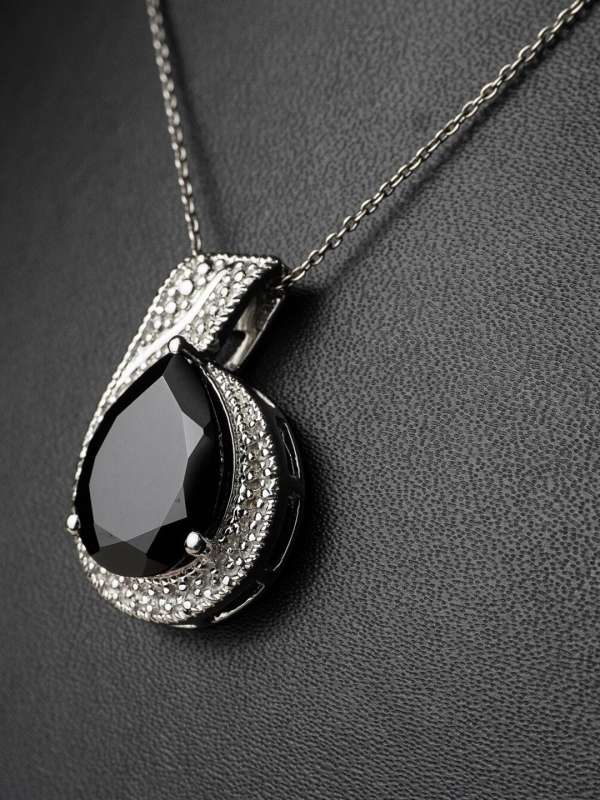 Silver pendant designs with stones sale