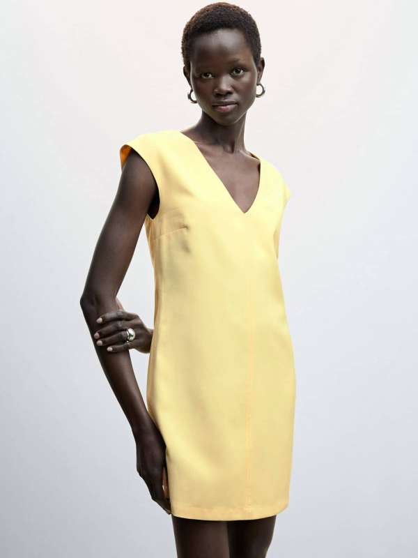 Mango Yellow Dresses Buy Mango Yellow Dresses online in India