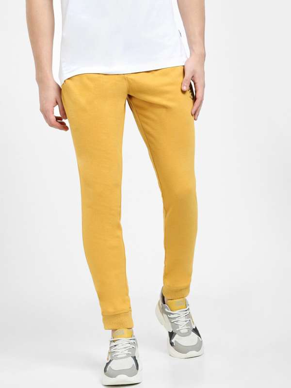 Yellow cheap joggers mens