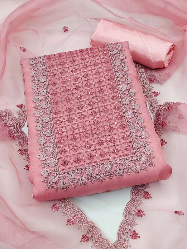 Pink churidar material best sale