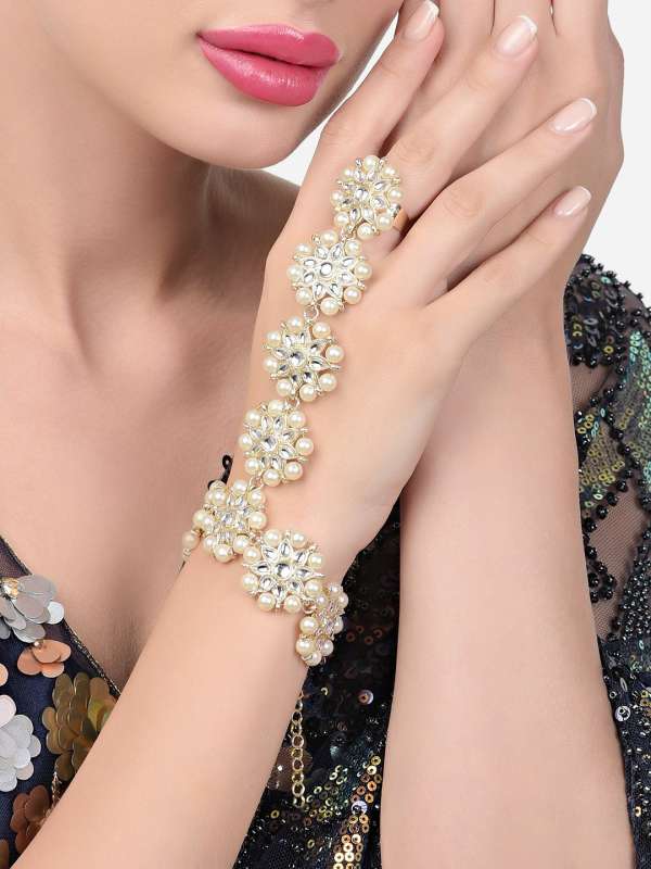 Zaveri Pearls Ring Bracelet Buy Zaveri Pearls Ring Bracelet online in India