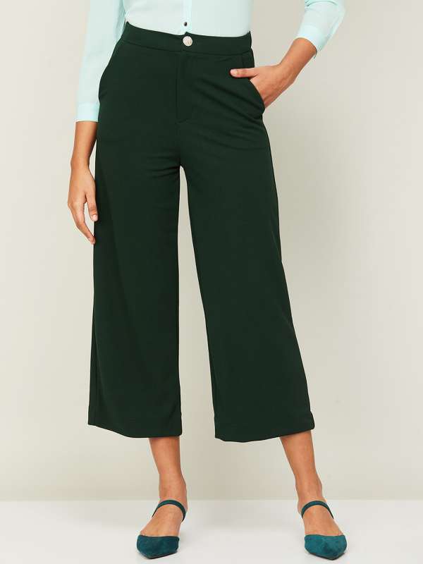 Buy Veatzaer Womens Capri Pants Casual Cropped Pants Elastic Waist Summer  Trousers 34 Length Pants with Pockets SXXL Grass Green Medium at  Amazonin