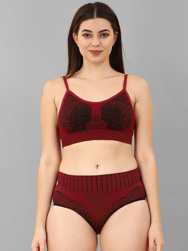 Buy online Navy Blue Net Bra And Panty Set from lingerie for Women by  Clovia for ₹459 at 62% off