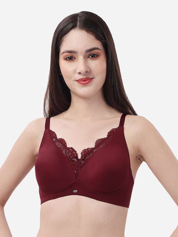 Buy online Women Non-wired Non Padded Lace Bras from lingerie for