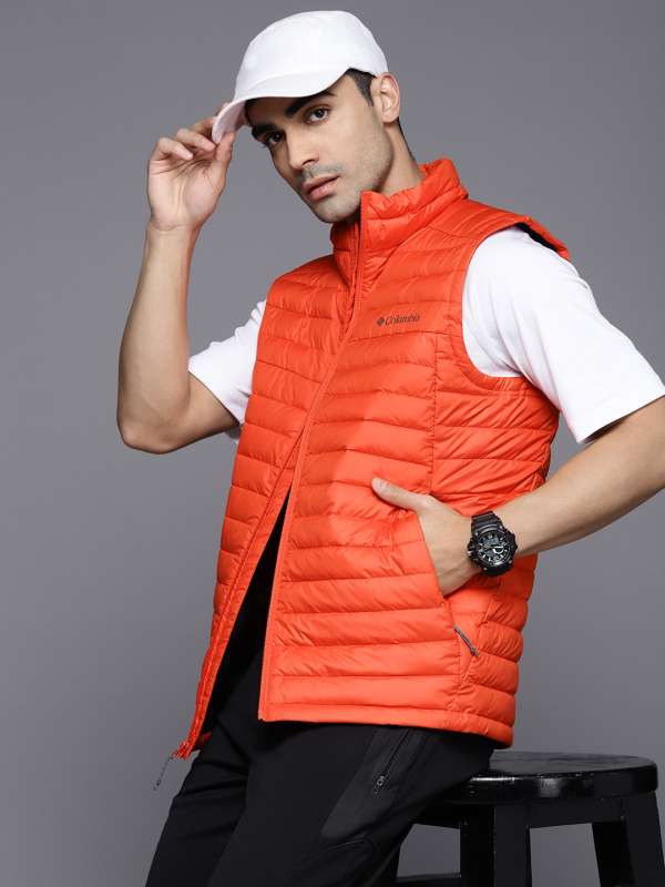 Orange columbia vest shop