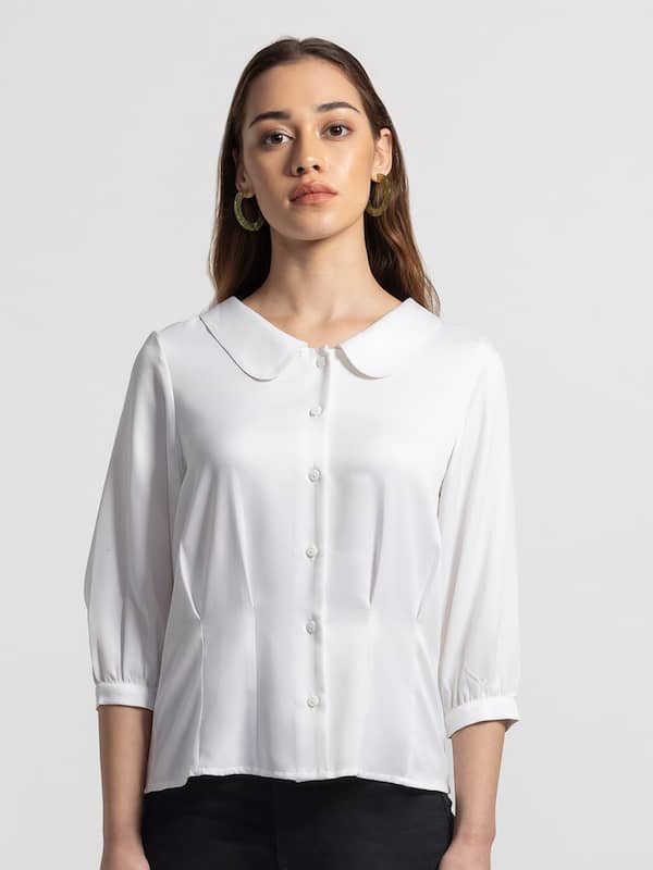 White Collar Shirt Women - Buy White Collar Shirt Women online in