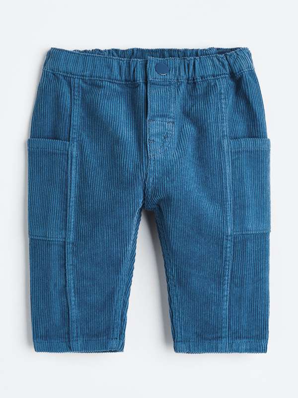 Luyk Trousers  Buy Luyk Teal Blue Corduroy Trousers Online  Nykaa Fashion