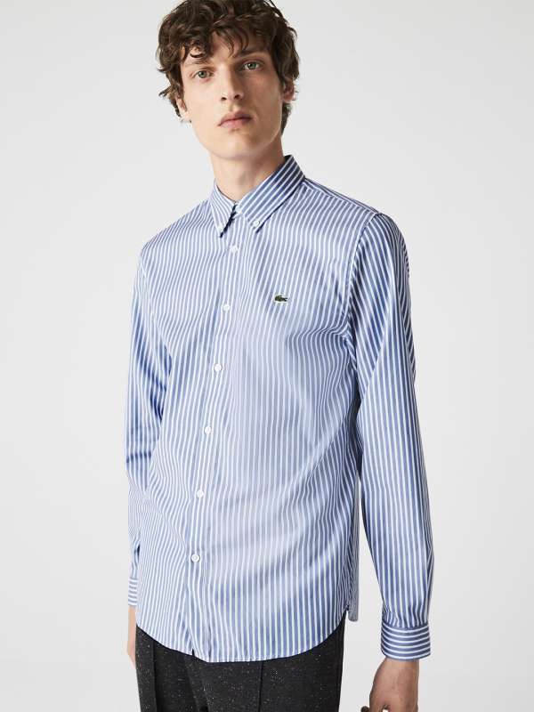 Blue discount lacoste shirt