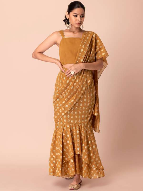 Fish Cut Saree Buy Fish Cut Saree online in India