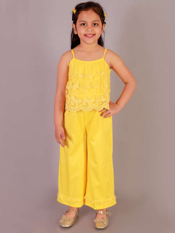 Yellow jumpsuit kids top
