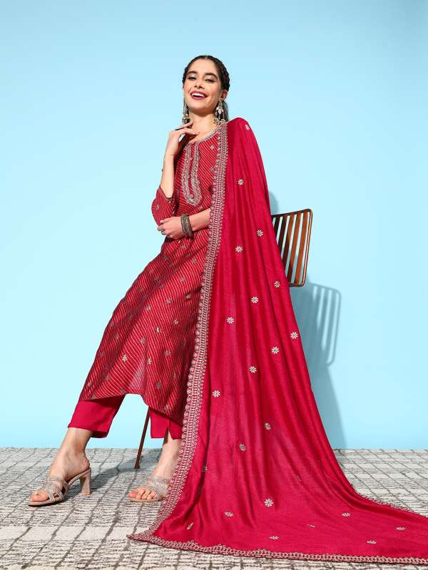 Red Salwar Suits Buy Red Salwar Suits Online in India Myntra