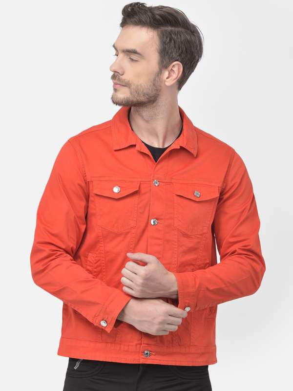 Orange Men Jackets Canary London Buy Orange Men Jackets Canary London online in India