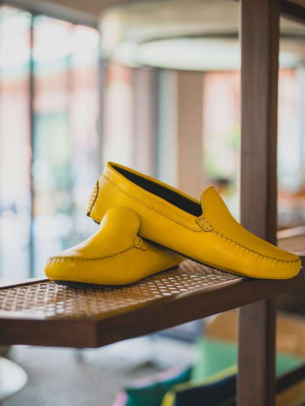 Yellow shoes mens on sale
