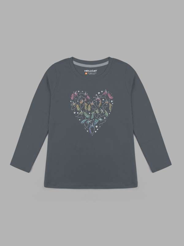 Gap Baby Girls Grey Graphic Long Sleeve T Shirt 7132406htm Buy