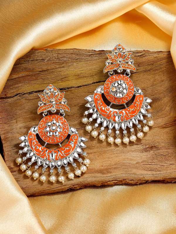 Orange Earrings Buy Orange Earring Online in India