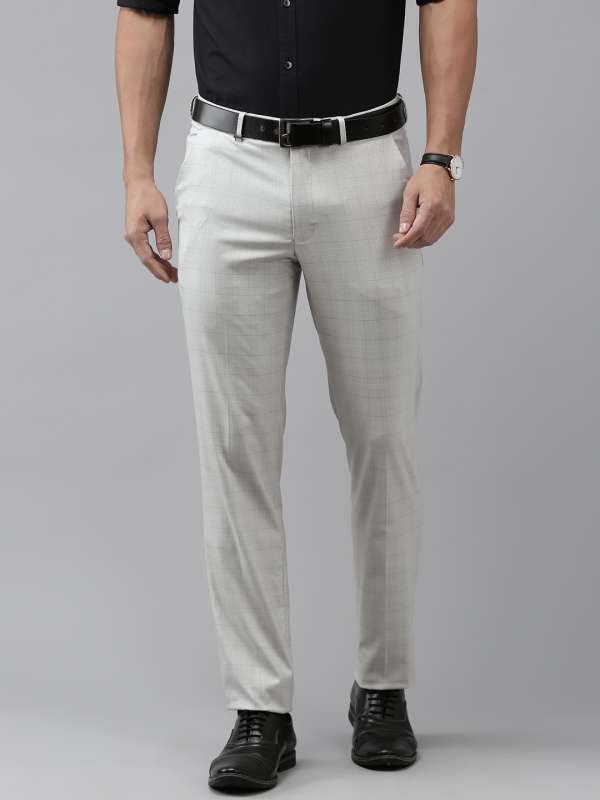 Buy Locomotive Grey Checked Casual Trousers for Men Online at Rs1049   Ketch