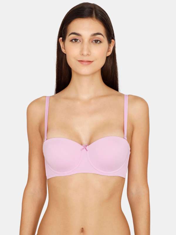 Buy Zivame High Coverage Non Padded Strapless Bra - Skin at Rs.895
