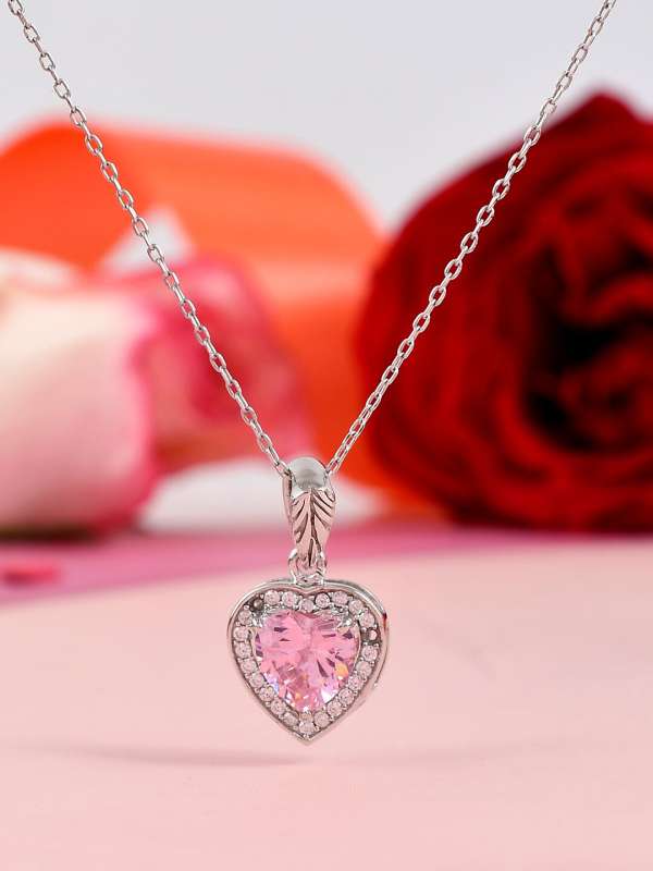 Pink pendant clearance necklace