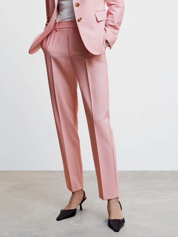 Topshop Trousers  Gal Gadots Pink Suit Is More Powerful Than Her Wonder  Woman Armor  POPSUGAR Fashion Photo 9