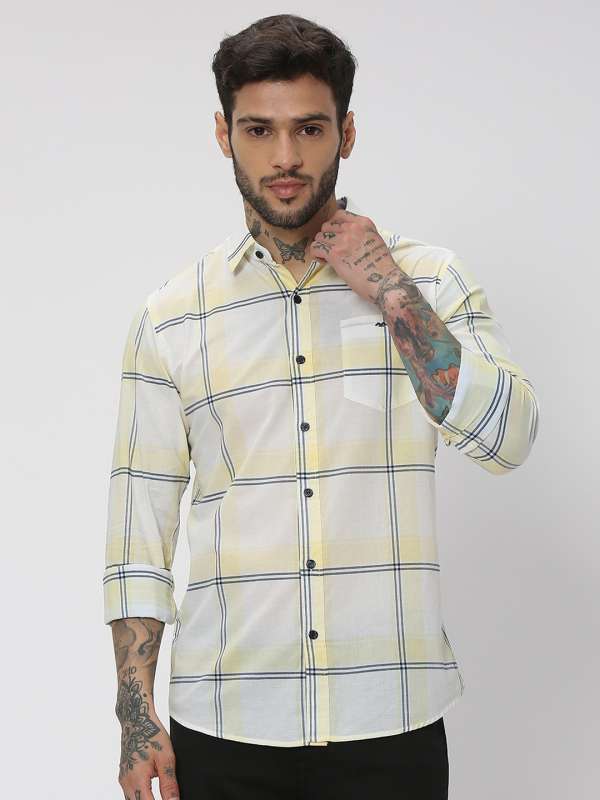 MUFTI Men Checkered Casual Multicolor Shirt - Buy MUFTI Men Checkered  Casual Multicolor Shirt Online at Best Prices in India | Flipkart.com